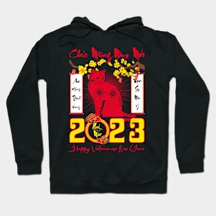 Chuc Mung Nam Moi Tet 2023 Happy Vietnamese New Year Cat Men Hoodie